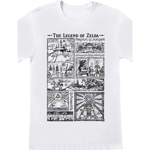 textil Camisetas manga larga Nintendo Drawings Blanco