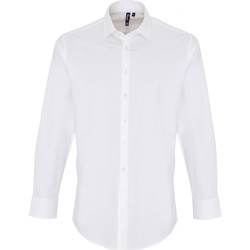 textil Hombre Camisas manga larga Premier PR244 Blanco