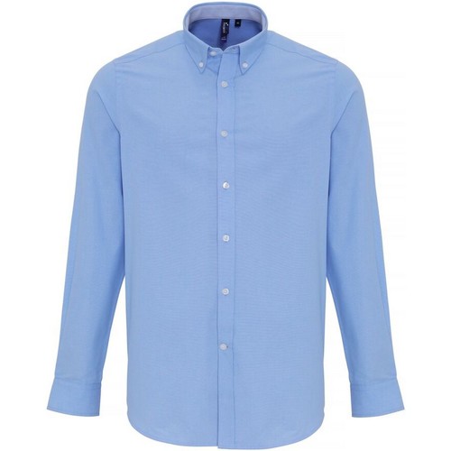 textil Hombre Camisas manga corta Premier PR238 Azul