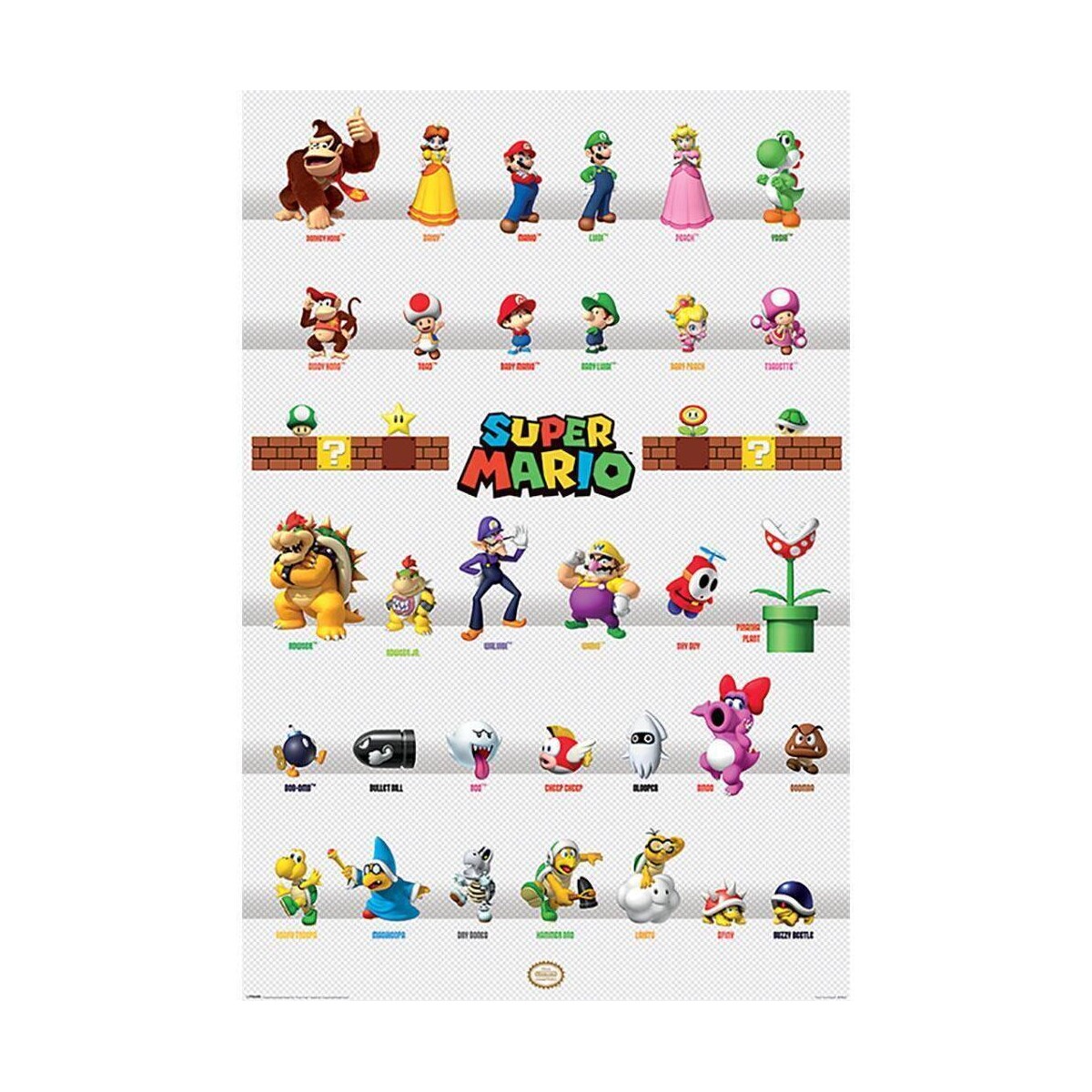 Casa Afiches / posters Super Mario TA4261 Multicolor