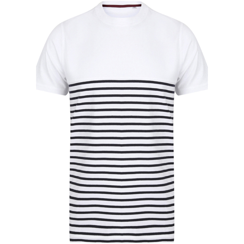textil Camisetas manga larga Front Row Breton Blanco