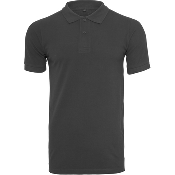 textil Hombre Polos manga corta Build Your Brand BY008 Negro