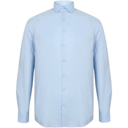 textil Hombre Camisas manga larga Henbury HB532 Azul