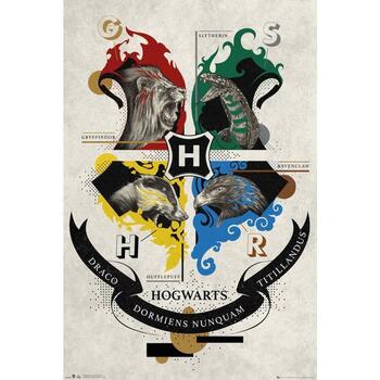 Casa Afiches / posters Harry Potter TA7723 Negro