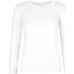 textil Mujer Camisetas manga larga B And C TW08T Blanco