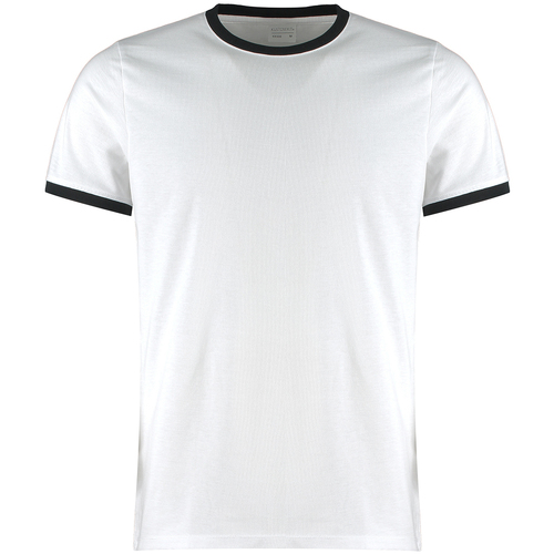 textil Hombre Camisetas manga larga Kustom Kit Ringer Negro