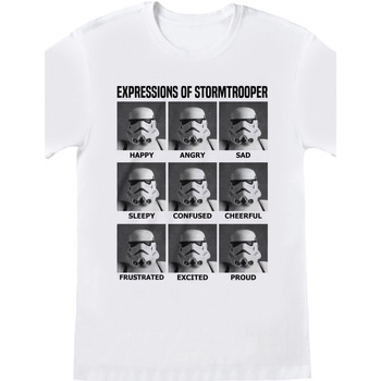 textil Camisetas manga larga Disney Expressions Of Stormtrooper Blanco