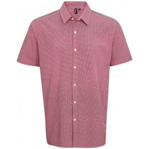 textil Hombre Camisas manga corta Premier PR221 Rojo