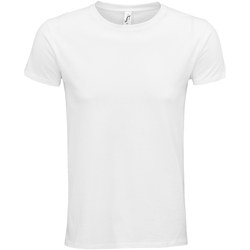 textil Camisetas manga larga Sols Epic Blanco