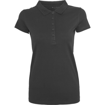textil Mujer Polos manga larga Build Your Brand BY023 Negro