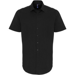 textil Hombre Camisas manga corta Premier PR246 Negro