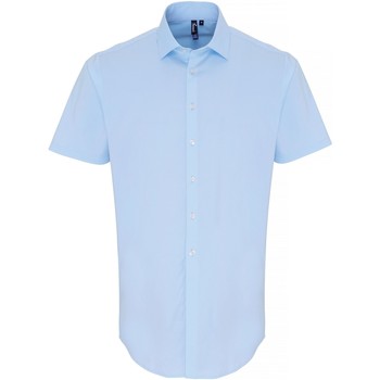 textil Hombre Camisas manga corta Premier PR246 Azul