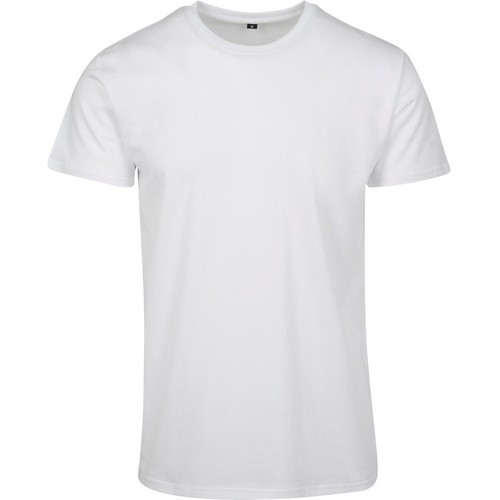 textil Hombre Camisetas manga larga Build Your Brand BY090 Blanco