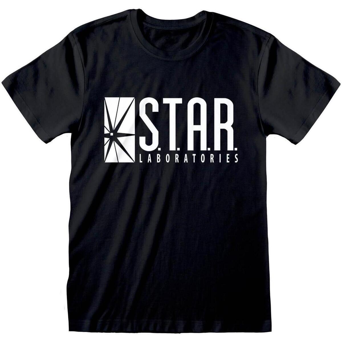 textil Camisetas manga larga The Flash Star Labs Negro