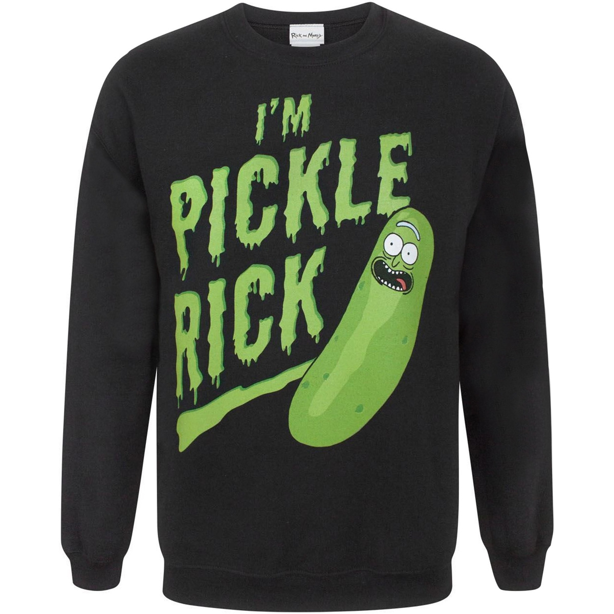 textil Sudaderas Rick And Morty Pickle Rick Negro