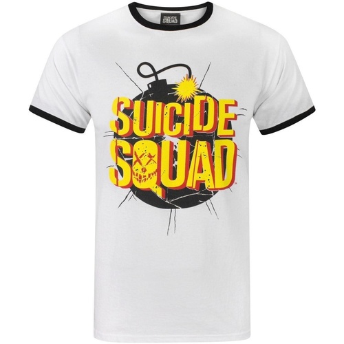 textil Camisetas manga larga Suicide Squad NS4945 Blanco