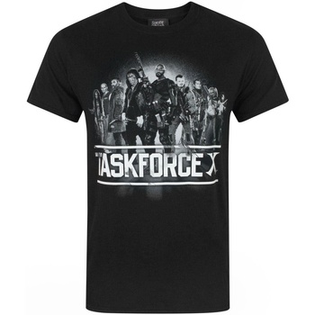 textil Hombre Camisetas manga larga Suicide Squad Task Force X Negro
