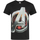 textil Hombre Camisetas manga larga Avengers NS5045 Negro