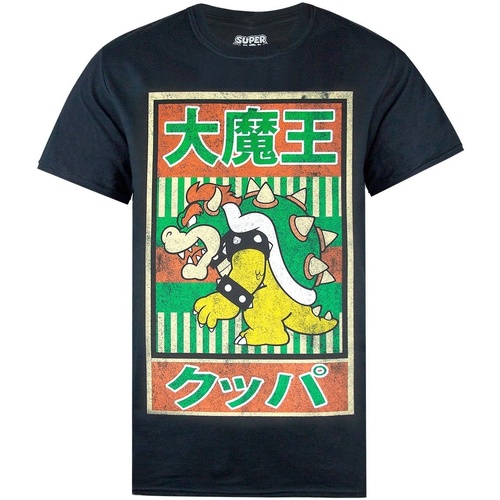 textil Hombre Camisetas manga larga Super Mario NS5241 Negro