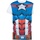 textil Hombre Camisetas manga larga Captain America NS5253 Rojo