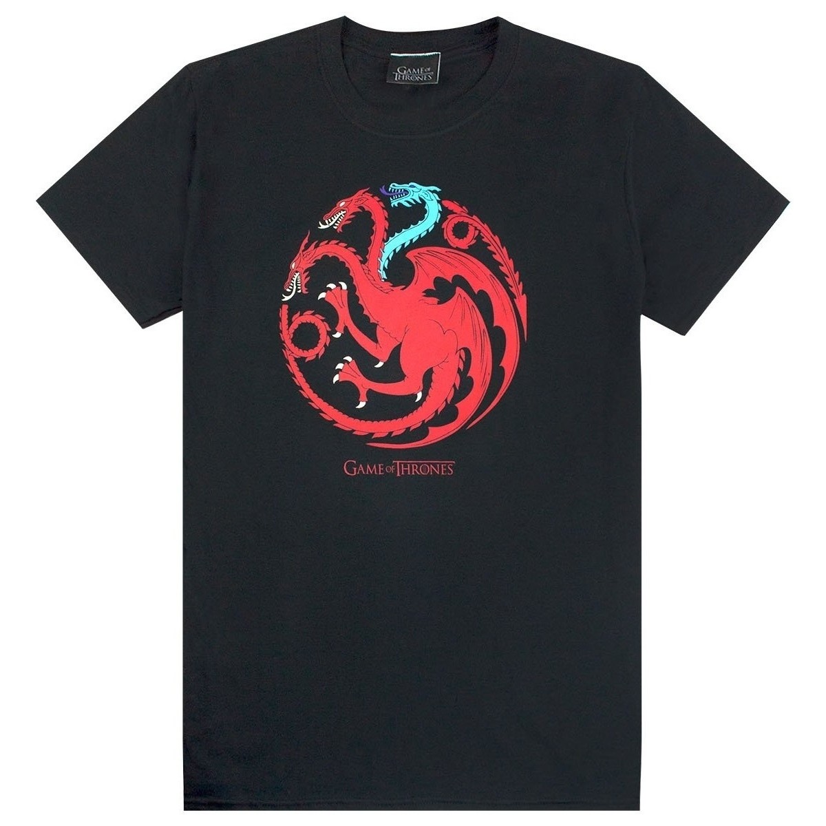 textil Hombre Camisetas manga larga Game Of Thrones Ice And Fire Dragons Negro