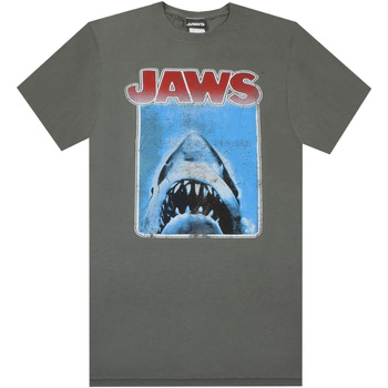 textil Hombre Camisetas manga larga Jaws NS5374 Gris