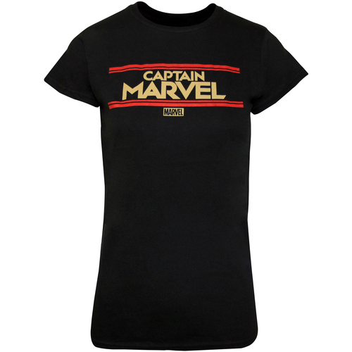 textil Mujer Camisetas manga larga Captain Marvel NS5387 Negro