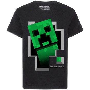 textil Niño Camisetas manga larga Minecraft Inside Negro