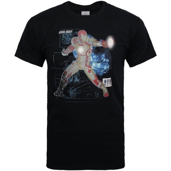 textil Hombre Camisetas manga larga Iron Man Mk 42 Negro