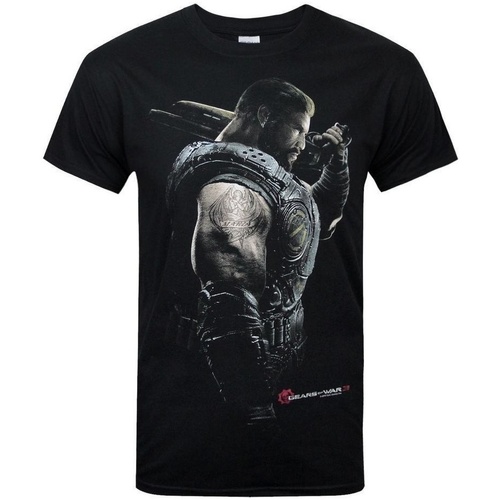 textil Hombre Camisetas manga larga Gears Of War Soldier Negro