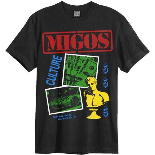 textil Hombre Camisetas manga larga Amplified Culture Negro