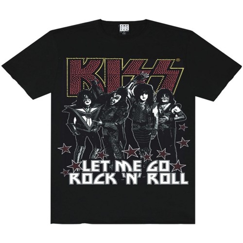 textil Hombre Camisetas manga larga Amplified Let Me Go Rock N Roll Negro