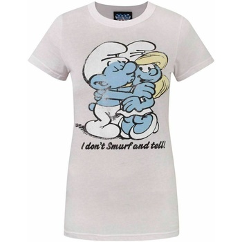 textil Mujer Camisetas manga larga Junk Food Smurf And Tell Rojo
