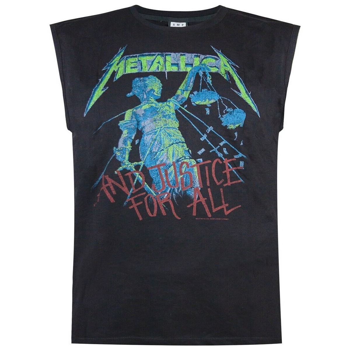 textil Hombre Camisetas sin mangas Amplified Justice For All Negro