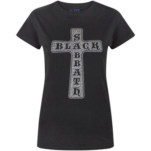 textil Mujer Camisetas manga larga Black Sabbath NS5950 Negro