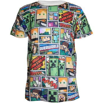 textil Niño Camisetas manga larga Minecraft Overworld Multicolor