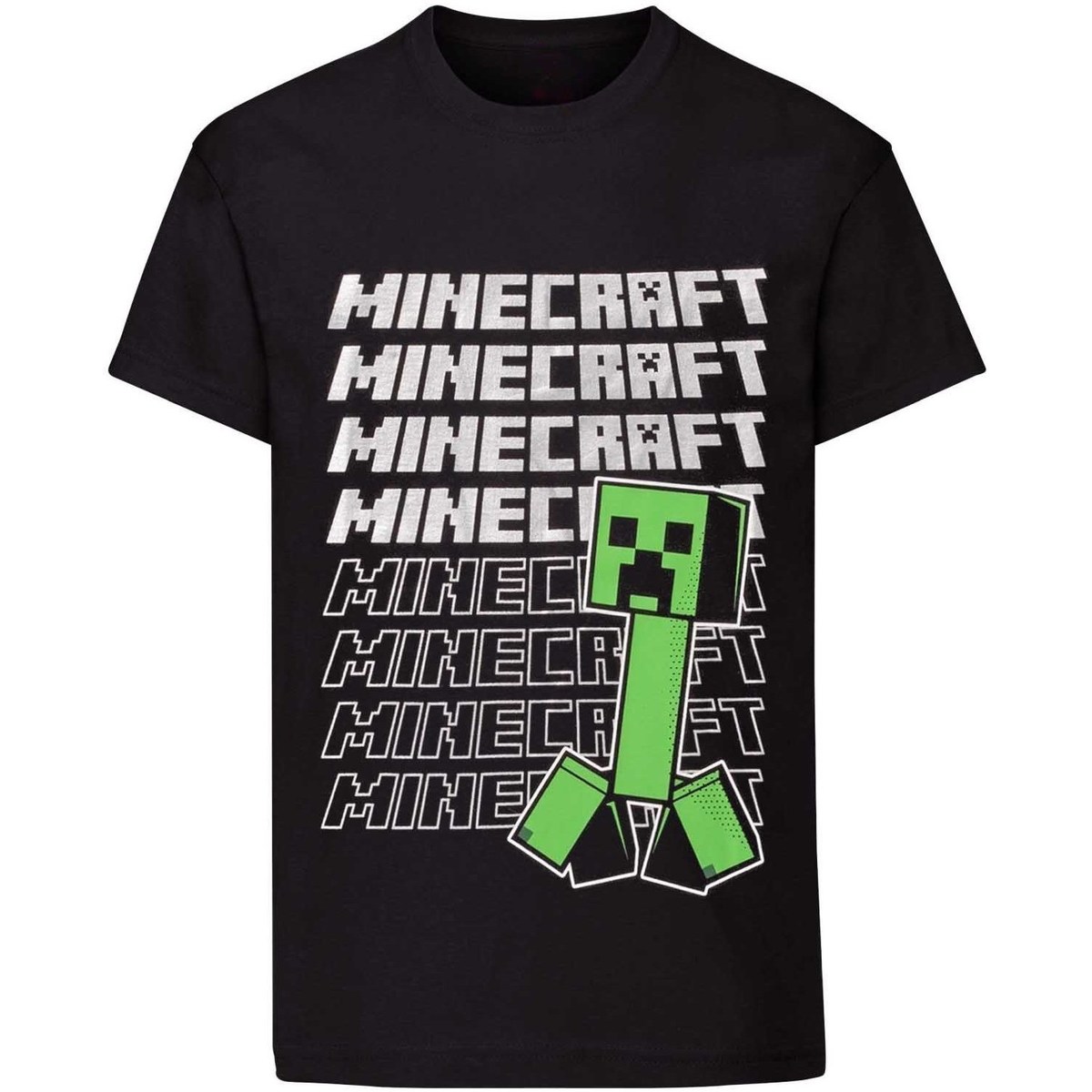 textil Niño Camisetas manga larga Minecraft NS6032 Negro
