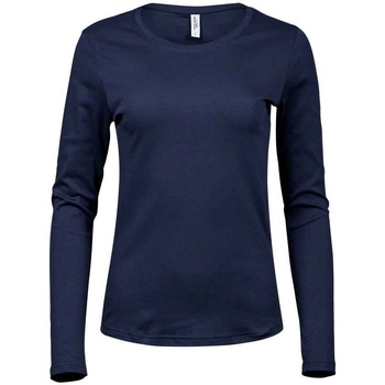 textil Mujer Camisetas manga larga Tee Jays Interlock Azul