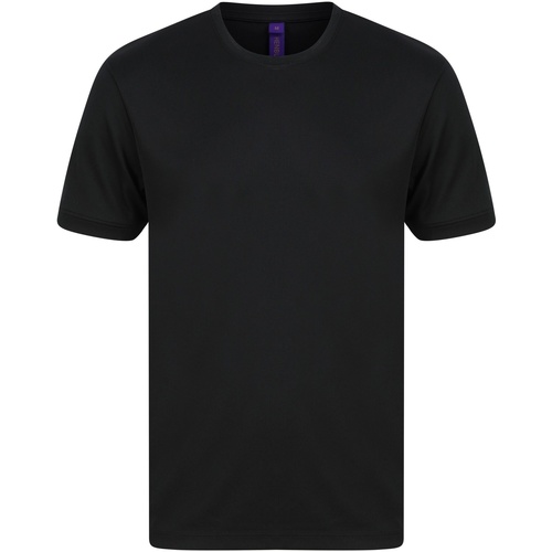 textil Hombre Tops y Camisetas Henbury HiCool Performance Negro