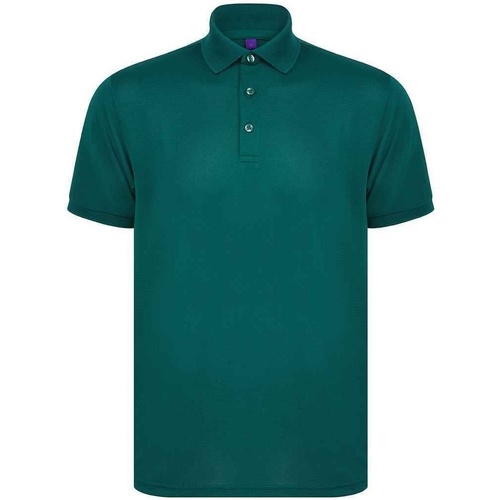 textil Hombre Tops y Camisetas Henbury Piqu Verde