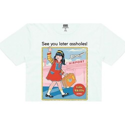 textil Camisetas manga corta Steven Rhodes See You Later Assholes Blanco