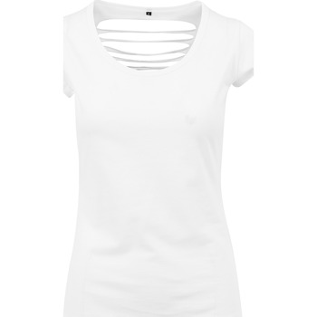 textil Mujer Camisetas manga larga Build Your Brand BY035 Blanco