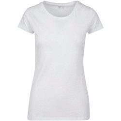 textil Mujer Camisetas manga corta Build Your Brand BY086 Blanco
