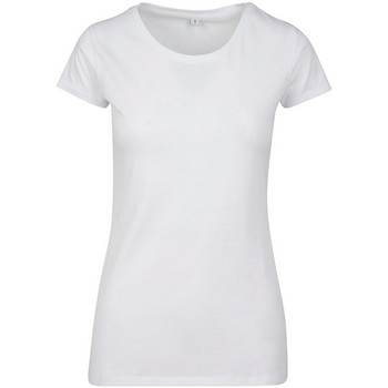 textil Mujer Camisetas manga larga Build Your Brand BY086 Blanco