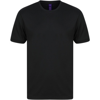 textil Hombre Camisetas manga larga Henbury HiCool Performance Negro