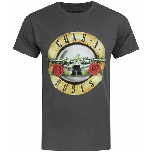 textil Hombre Camisetas manga larga Guns N Roses NS5557 Gris