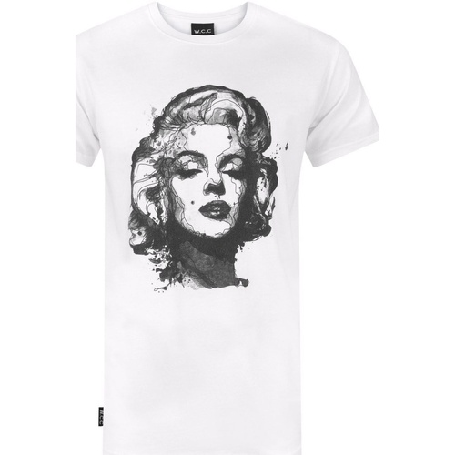 textil Camisetas manga larga W.c.c Marilyn Monroe Blanco