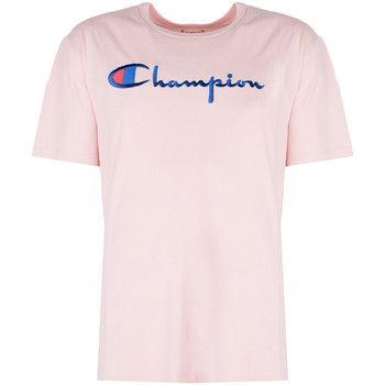 textil Hombre Camisetas manga corta Champion 210972 Rosa