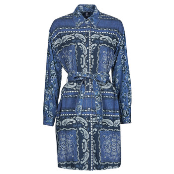 textil Mujer Vestidos cortos Liu Jo ABITO CAMICIA DEN.BLUE PRINTS WASH Azul