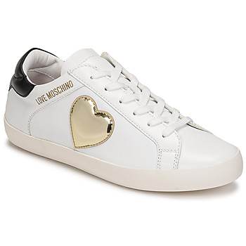 Zapatos Mujer Zapatillas bajas Love Moschino JA15402G1E Blanco / Dorado / Negro